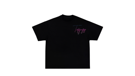 black TopJugg Script tee
