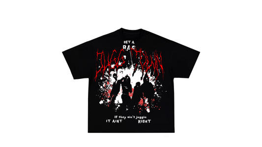 Black/red Jugg Town tee
